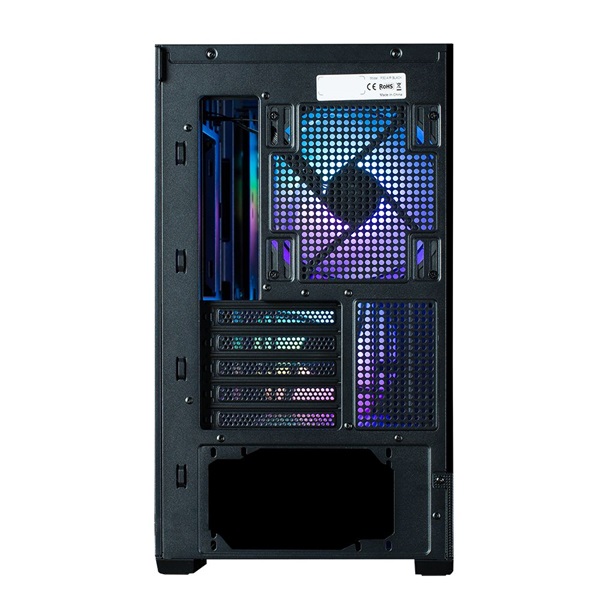 Zalman P30 Air Black fekete (táp nélküli) ablakos mATX ház