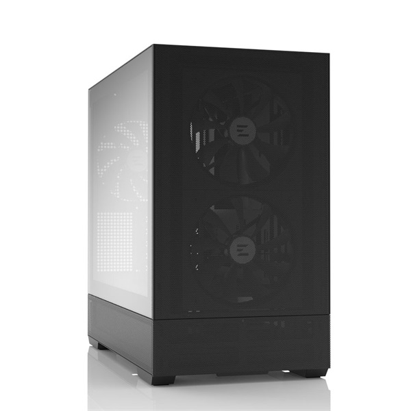 Zalman P30 Air Black fekete (táp nélküli) ablakos mATX ház
