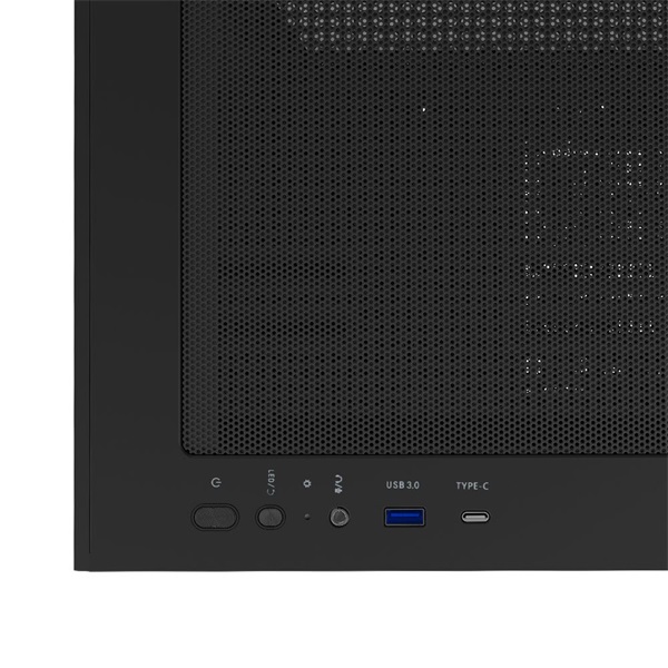 Zalman P30 Air Black fekete (táp nélküli) ablakos mATX ház