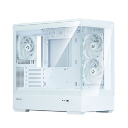 Zalman P30 White V2 fehér (táp nélküli) ablakos mATX ház