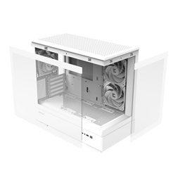Zalman P30 White V2 fehér (táp nélküli) ablakos mATX ház