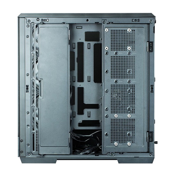 Zalman P50 DS Black fekete (táp nélküli) ablakos ATX ház