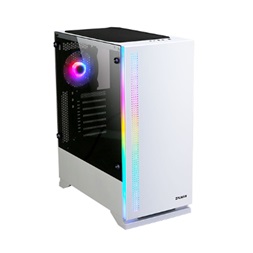 Zalman S5 fehér (táp nélküli) ablakos ATX ház