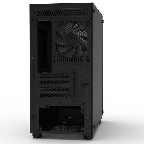 Zalman T4 PLUS Black fekete (táp nélküli) ablakos mATX ház