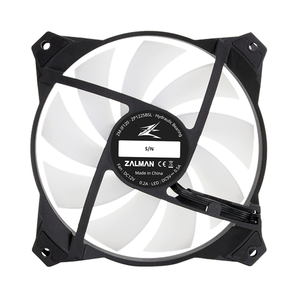 Zalman ZM-IF120 Milky White Addressable RGB ház hűtőventilátor