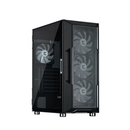 Zalman i3 Neo ARGB Black fekete (táp nélküli) ablakos ATX ház