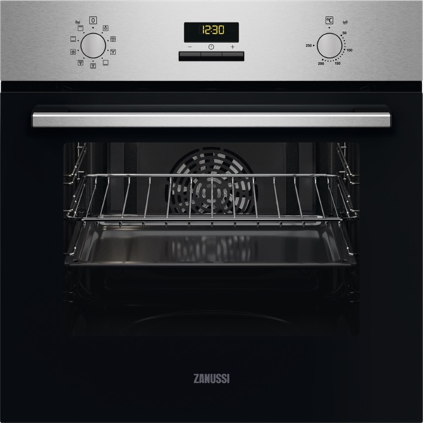 Zanussi ZOHEE2X2 inox, beépíthető, sütőtér: 65L, grill, légkeverés, sütő