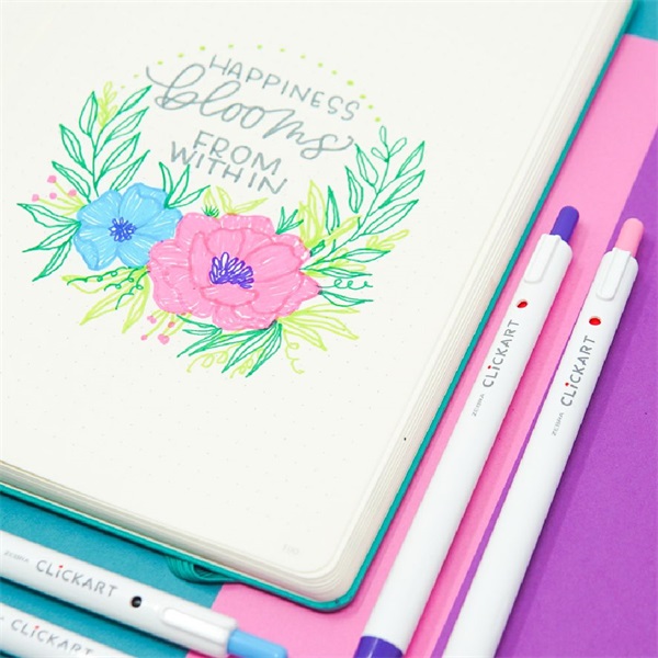 Zebra ClickArt nyomógombos 12 db-os filctoll készlet