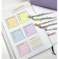 Zebra Mildliner Gentle 5 db kettős végű szövegkiemelő készlet