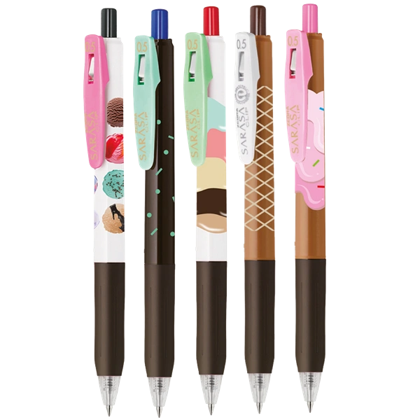 Zebra Sarasa Clip 0,5 Ice Cream 5 db zselés toll készlet