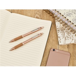 Zebra Z-Grip Smooth 1,0 Rose Gold golyóstoll kék tintával