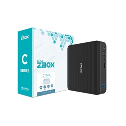 Zotac ZBOX-CI343-BE Mini/Intel N100/fekete barebone asztali számítógép