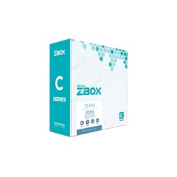 Zotac ZBOX-CI343-BE Mini/Intel N100/fekete barebone asztali számítógép