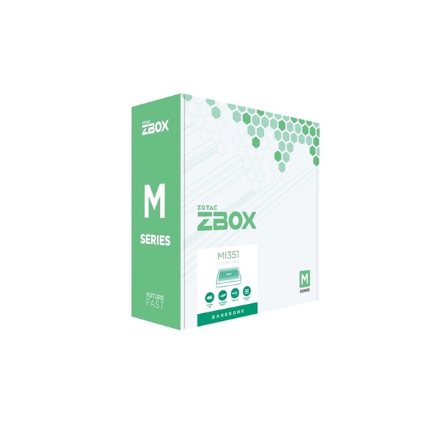 Zotac ZBOX-MI351-E Mini/Intel N100/fekete barebone asztali számítógép
