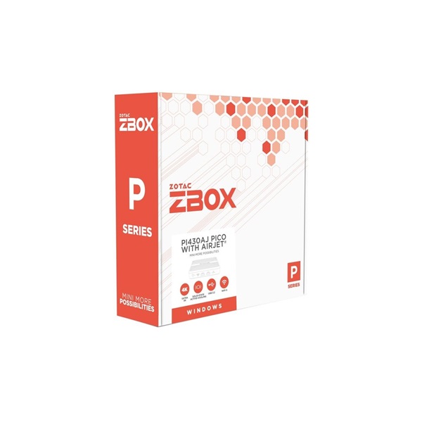 Zotac ZBOX-PI430AJ-BE Mini/Intel N300/8GB/FreeDOS/fekete asztali számítógép