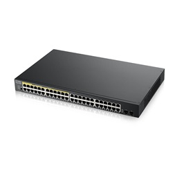 ZyXEL GS1900-48HPv2 48port GbE LAN PoE (170W) smart menedzselhető PoE switch