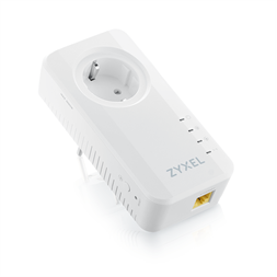 ZyXEL PLA6457 G.hn 2400Mbps Wave2 Powerline Pass-thru Gigabit Ethernet Adapter