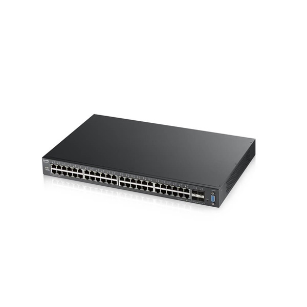 ZyXEL XGS2210-52 48port GbE LAN 4port 10GbE SFP+ L2+ menedzselhető switch