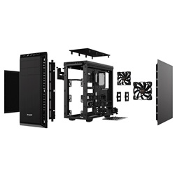 Be Quiet! Pure Base 600 fekete (táp nélküli) ATX ház