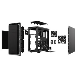 Be Quiet! Pure Base 600 fekete/ezüst (táp nélküli) ATX ház