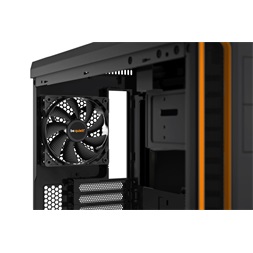 Be Quiet! Pure Base 600 fekete/narancssárga (táp nélküli) ablakos ATX ház