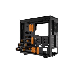 Be Quiet! Pure Base 600 fekete/narancssárga (táp nélküli) ablakos ATX ház