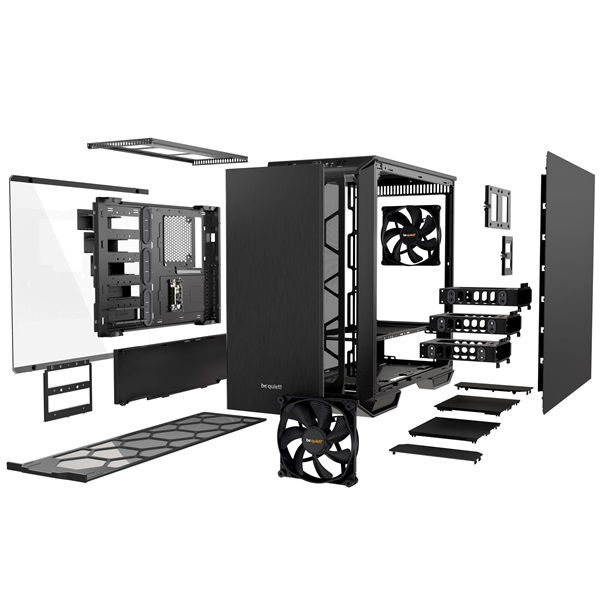 Be Quiet! Dark Base 700 fekete/ezüst (táp nélküli) ATX ház