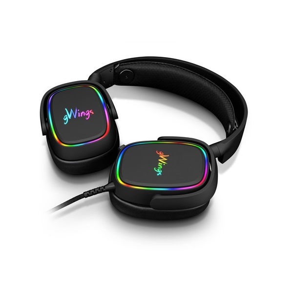 gWings GW-9100HS fekete gamer headset