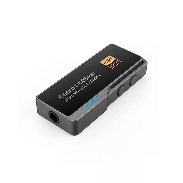 iBasso DC03PRO USB Type-C DAC - 3,5mm jack PCM és DSD256 támogatással szürke adapter