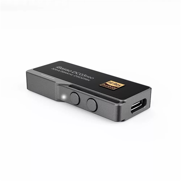 iBasso DC03PRO USB Type-C DAC - 3,5mm jack PCM és DSD256 támogatással szürke adapter