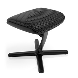 noblechairs lábtartó Footrest2, valódi bőr fekete